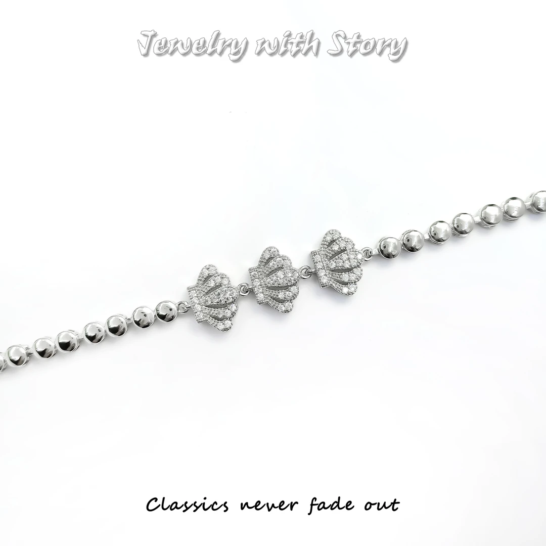 钛钢合成锆石手链 ZAF-70340 手链时尚百搭精致欧美轻奢