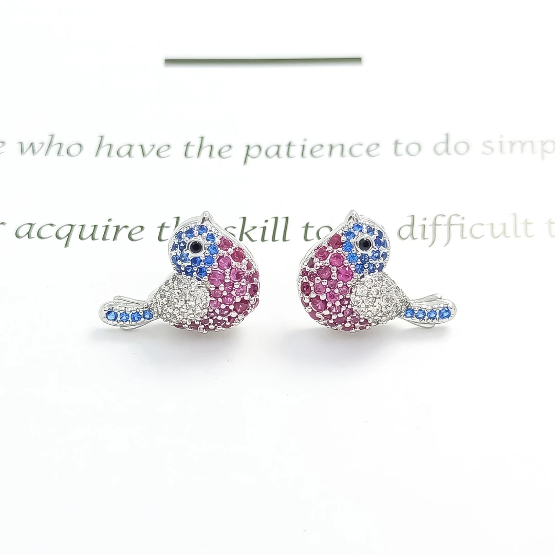 铜合金合成锆石耳饰 HLM-54667 耳环气质时尚欧美百搭简约轻奢