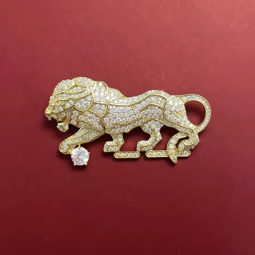 铜合金合成锆石胸针 WASLX-000134 【逐日】 胸针轻奢百搭精致