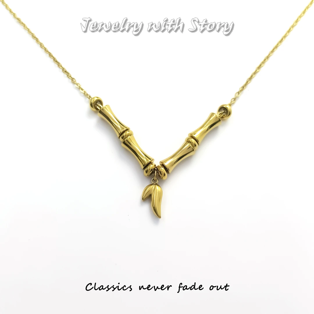 钛钢项链 JY-70738  项链高级感百搭设计欧美轻奢