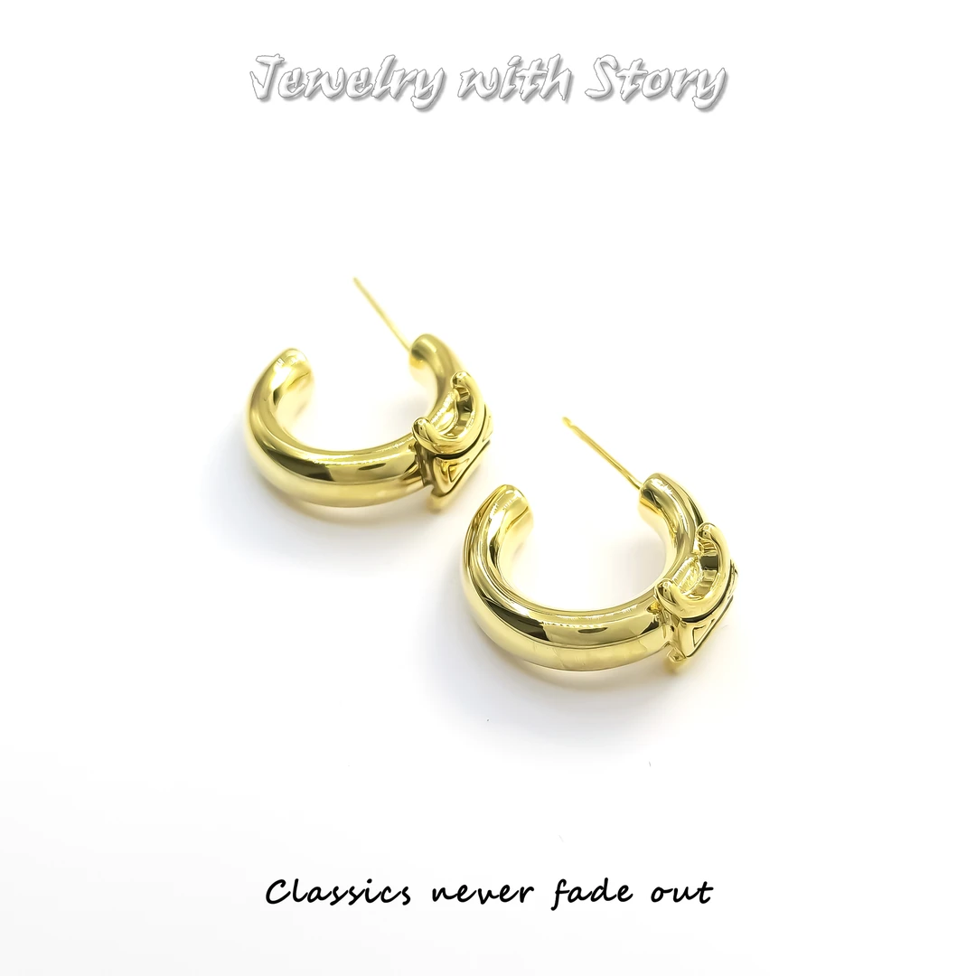 铜合金耳饰 BLY-70893  耳饰简约百搭时尚气质精致