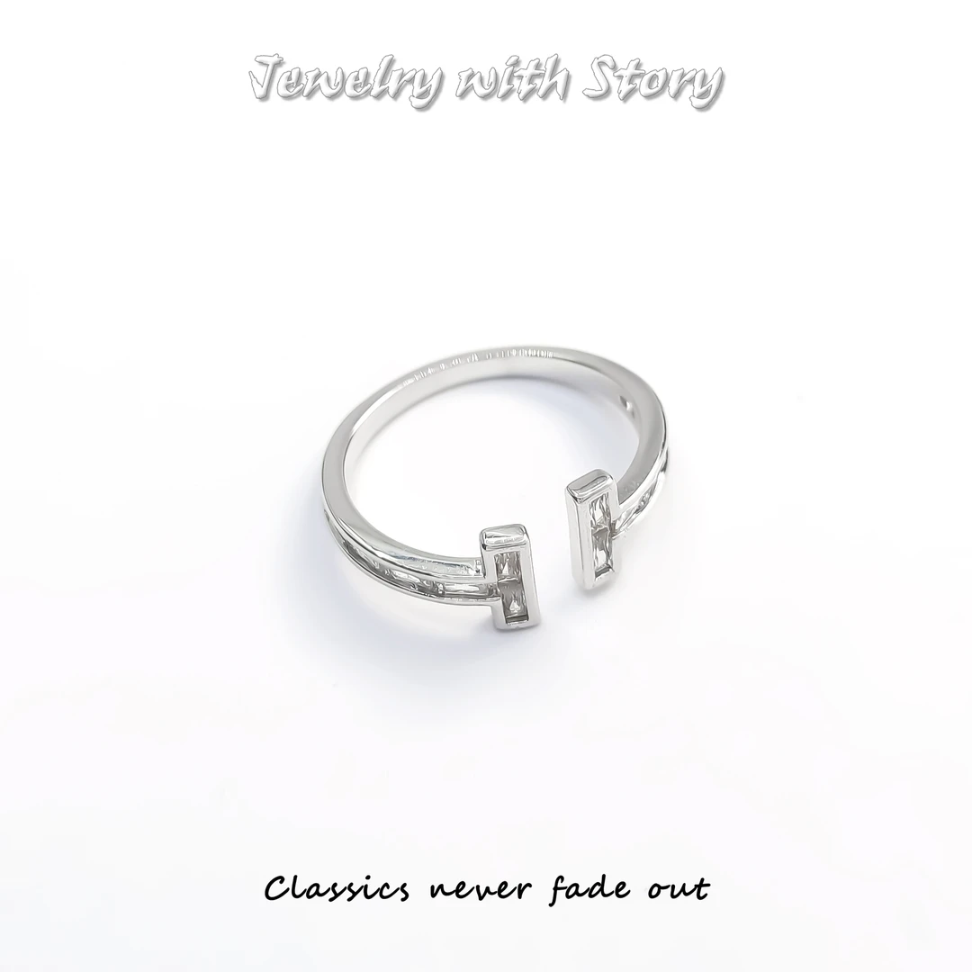 铜合金合成锆石戒指 BLX-71027 戒指欧美时尚精致小众大方轻奢