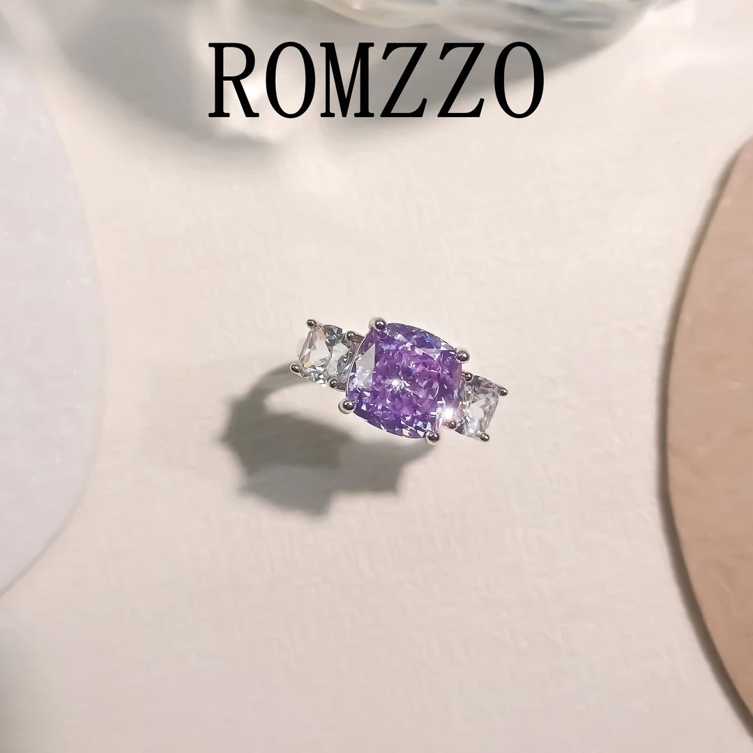 铜合金合成锆石戒指 WGTL-001232【紫缈】戒指气质经典大方时尚欧美