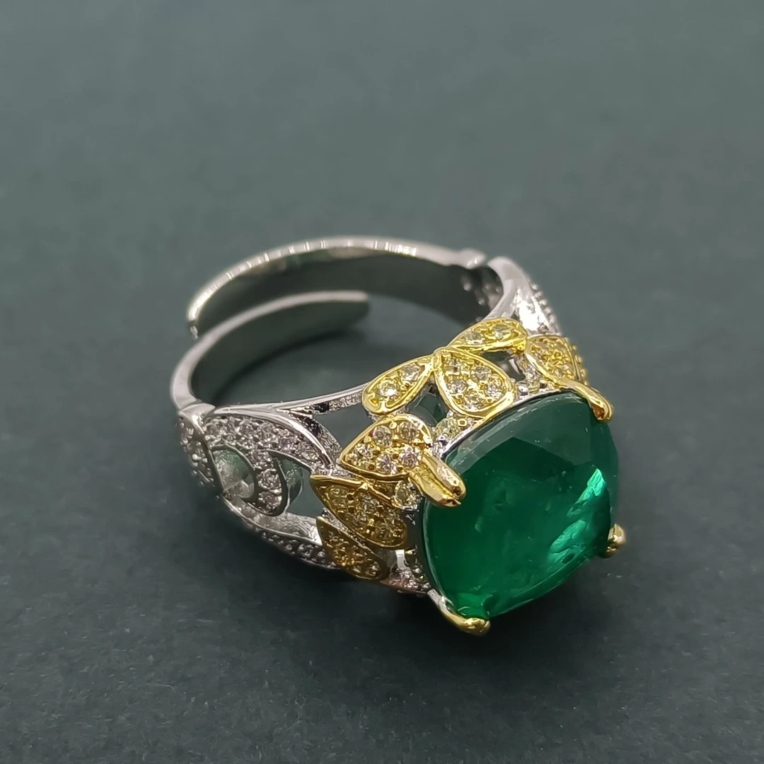 铜合金合成锆石戒指 X5ZSS-36120 戒指精致大方欧美轻奢气质