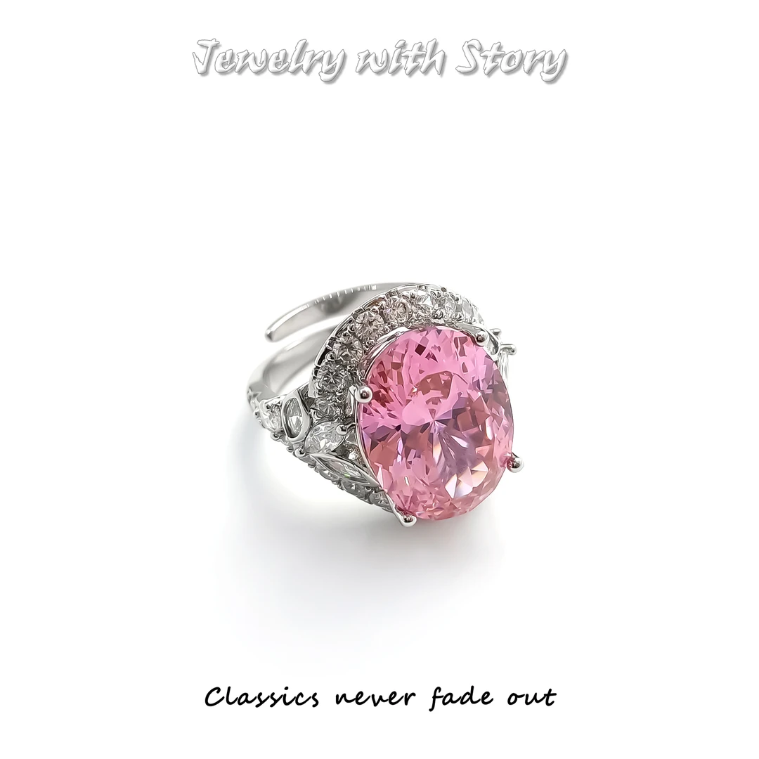 铜合金合成锆石戒指 HLM-55956 戒指轻奢精致欧美时尚气质