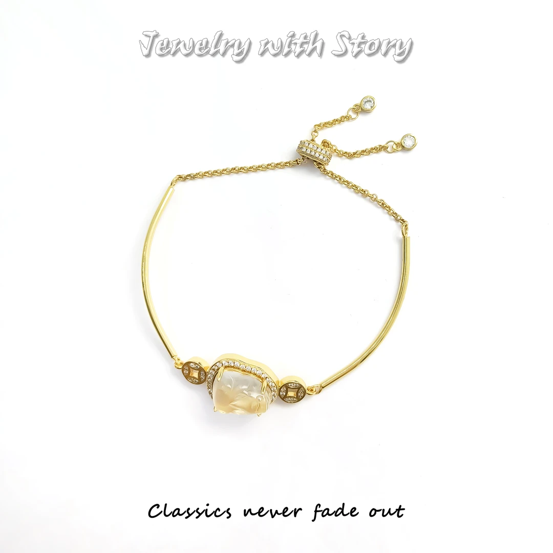 铜合金合成锆石手链 XDC-56266 手链欧美优雅简约气质百搭时尚