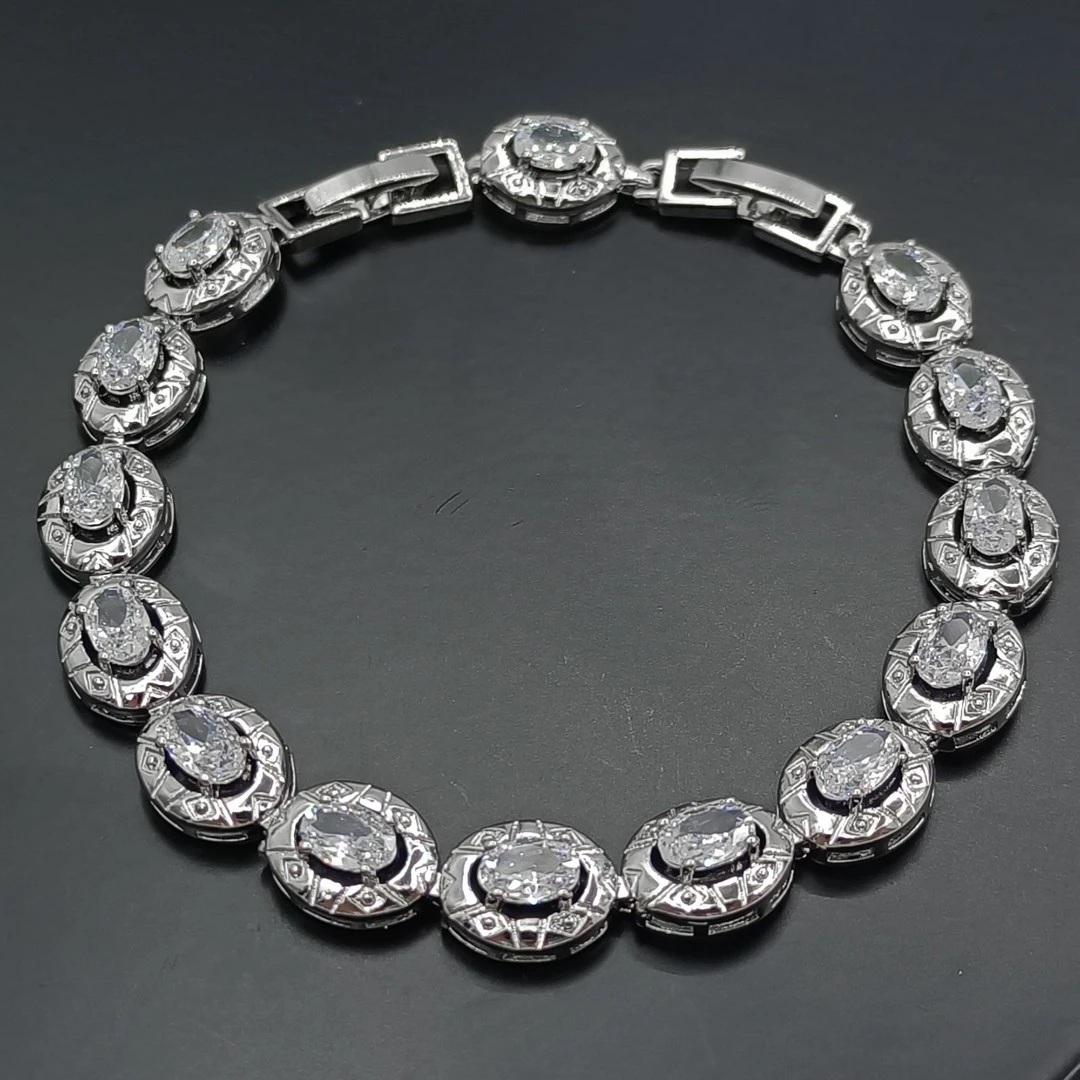 铜合金合成锆石手链 KDMX-38618 手链时尚简约轻奢气质百搭