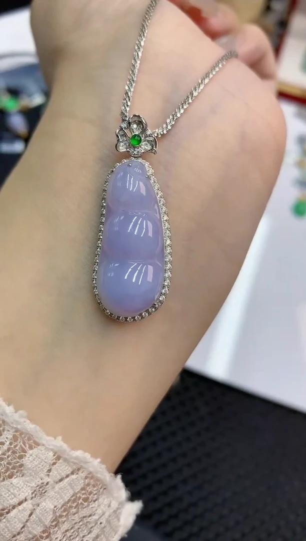 【闪购商品】翡翠颈饰18K金镶嵌