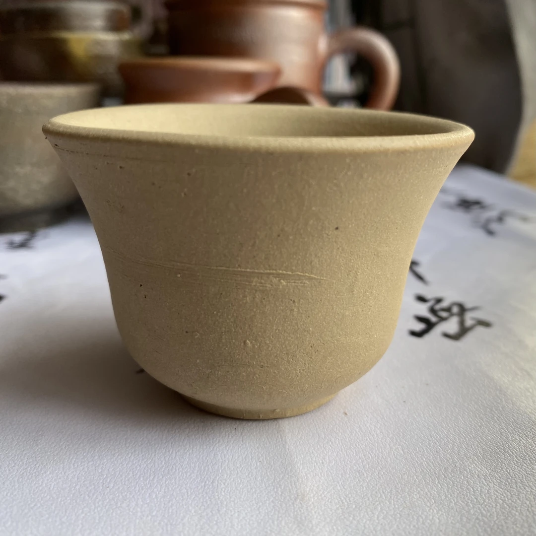 小碗茶杯主人杯品茗杯功夫茶具小杯子家用柴烧土陶
