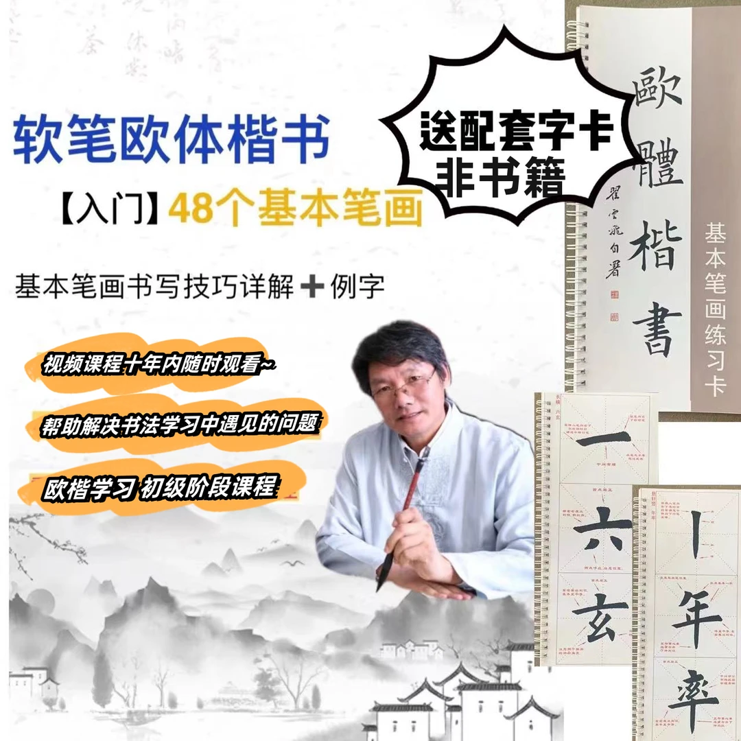 48个基本笔画书写技法课适合初学者翟云飞书法