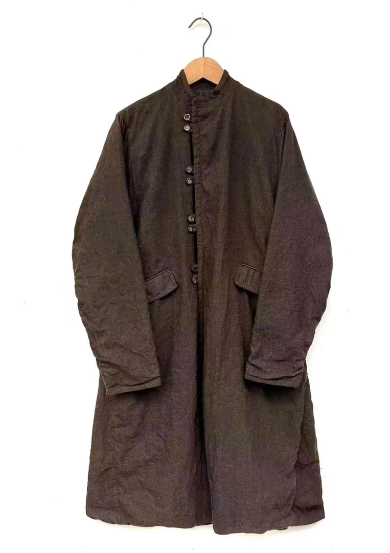 妝點家 左岸迷香 Z23FW 8003 亚麻 羊毛 休闲 百搭 黑色 复古宽松