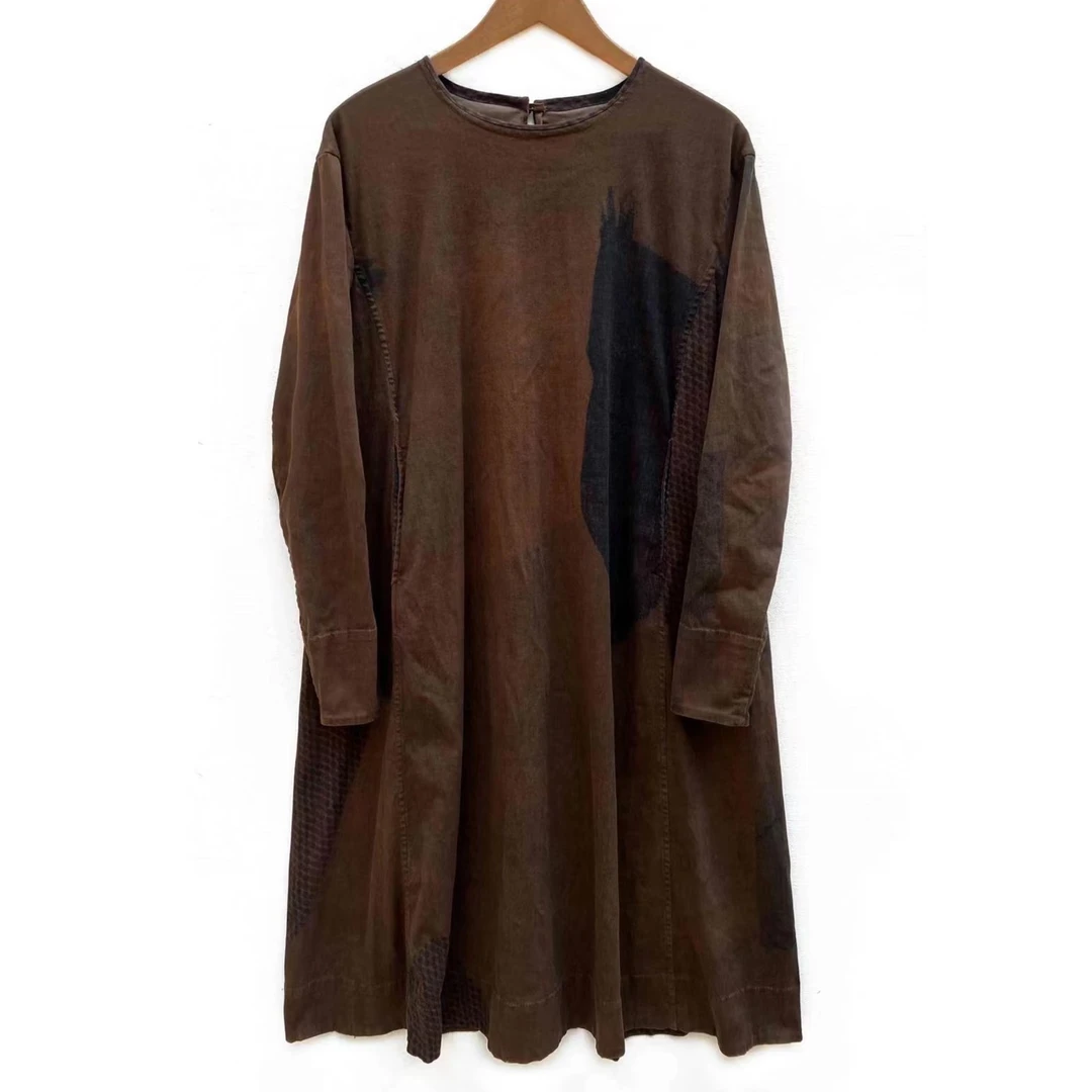 妝點家  左岸迷香  植物染 柞蚕丝 连衣裙 Z22FW 5013