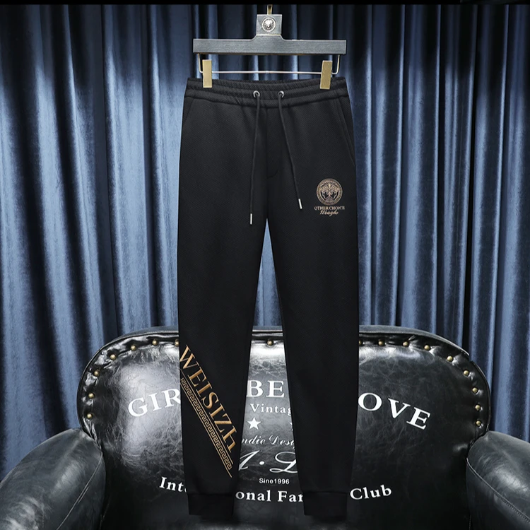 2025秋冬新款 IUIUG斐勒棉休闲卫衣运动休闲裤男士轻奢时尚潮流