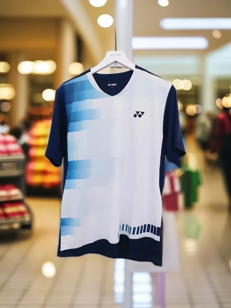 YONEX尤尼克斯2024年新款羽毛球服男女上衣短袖110344BCR