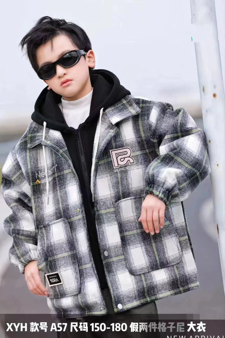 格子休闲时尚百搭上衣