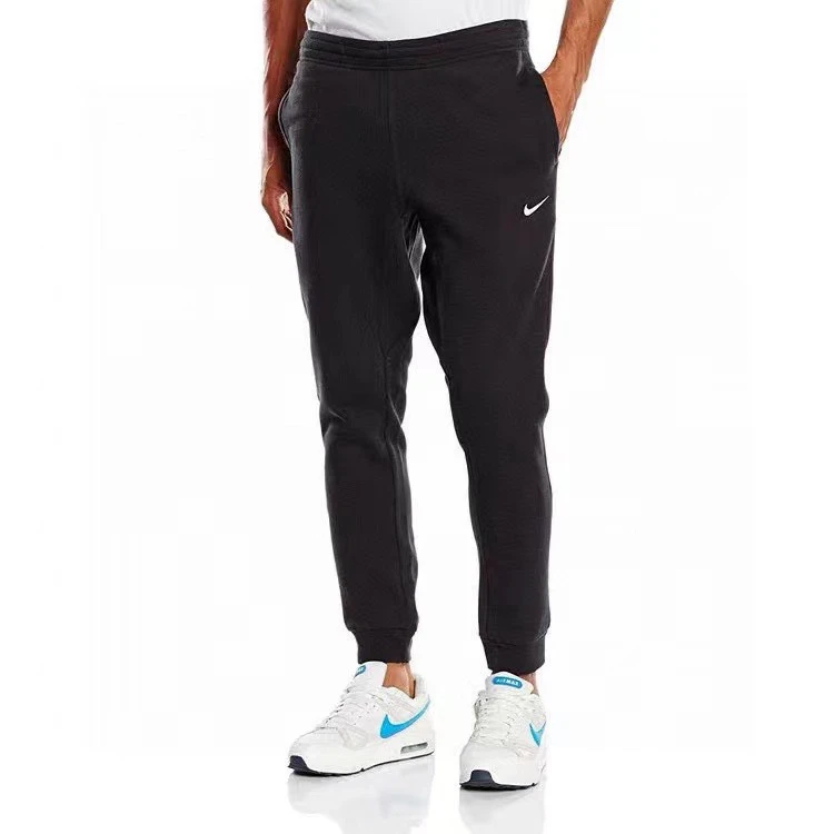 Nike耐克男经典刺绣小勾logo加绒保暖运动休闲束口长裤716831-010