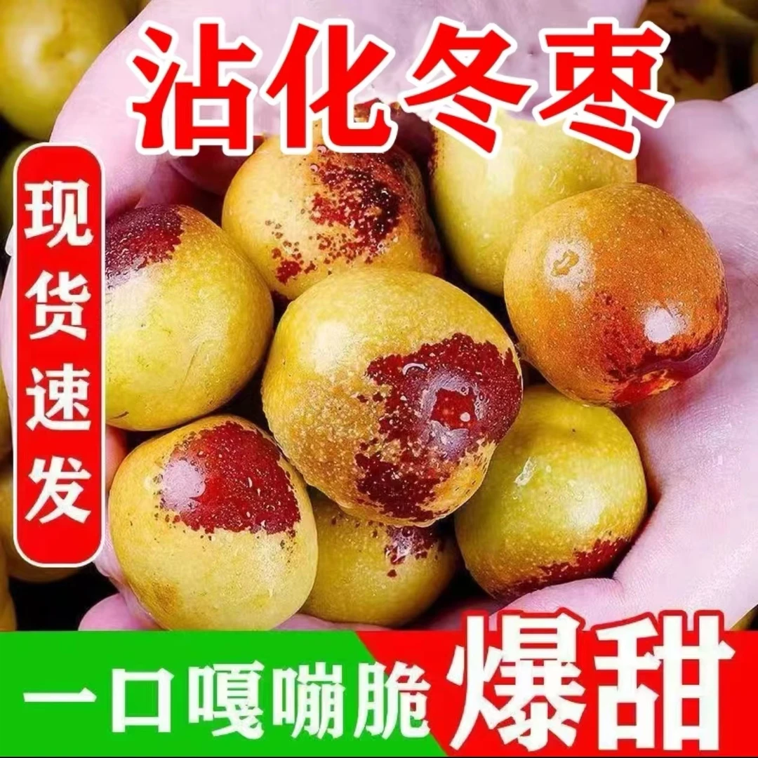 【精品沾化冬枣】山东冬枣现货带箱5斤装嘎嘣脆实惠新鲜脆甜