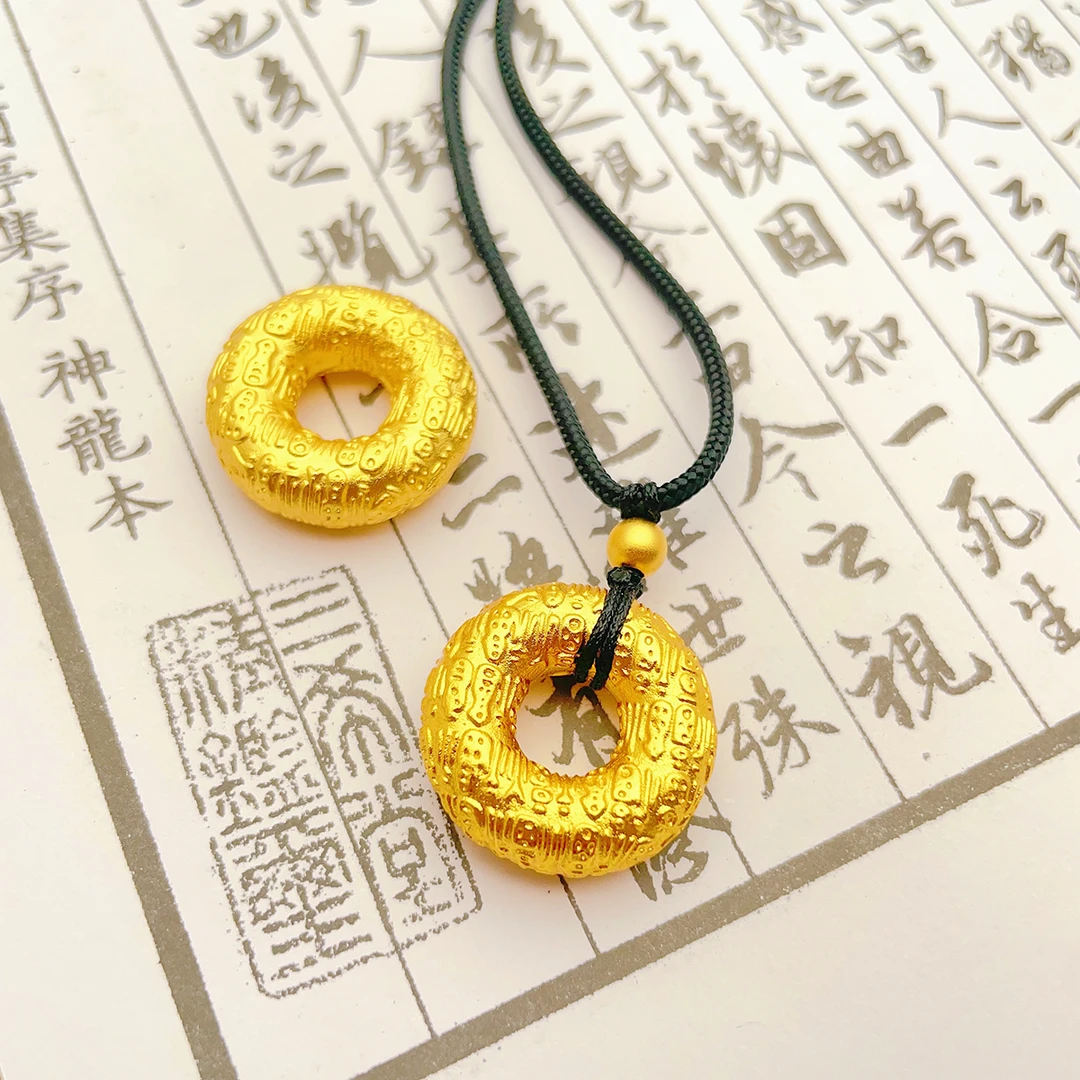 合金吊坠  百福平安扣吊坠