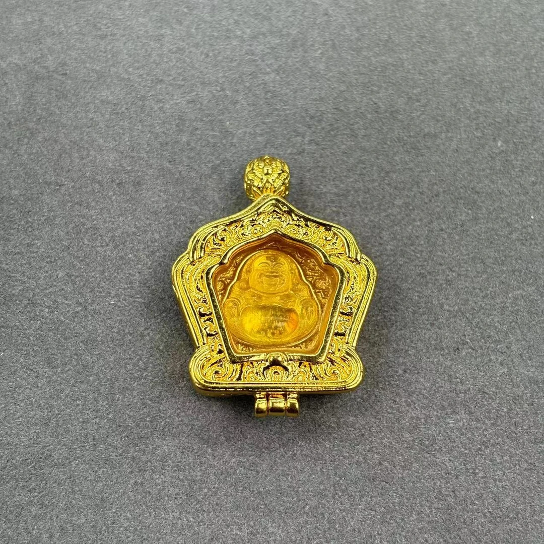 y2258-国风设计款琥珀佛公吊坠-赠链-赠礼盒