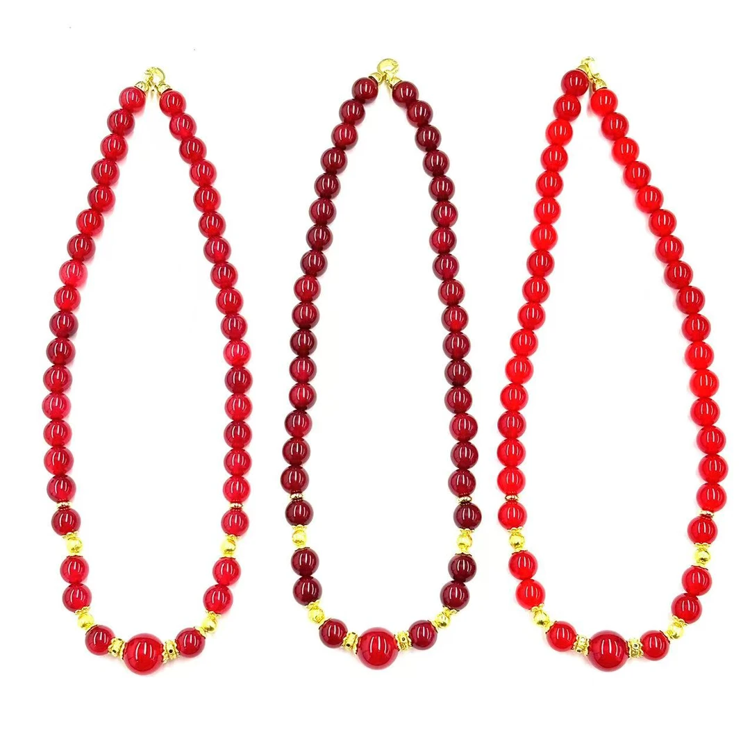 x662-复古设计款三姑娘玛瑙项链-赠礼盒-多样性只发一件