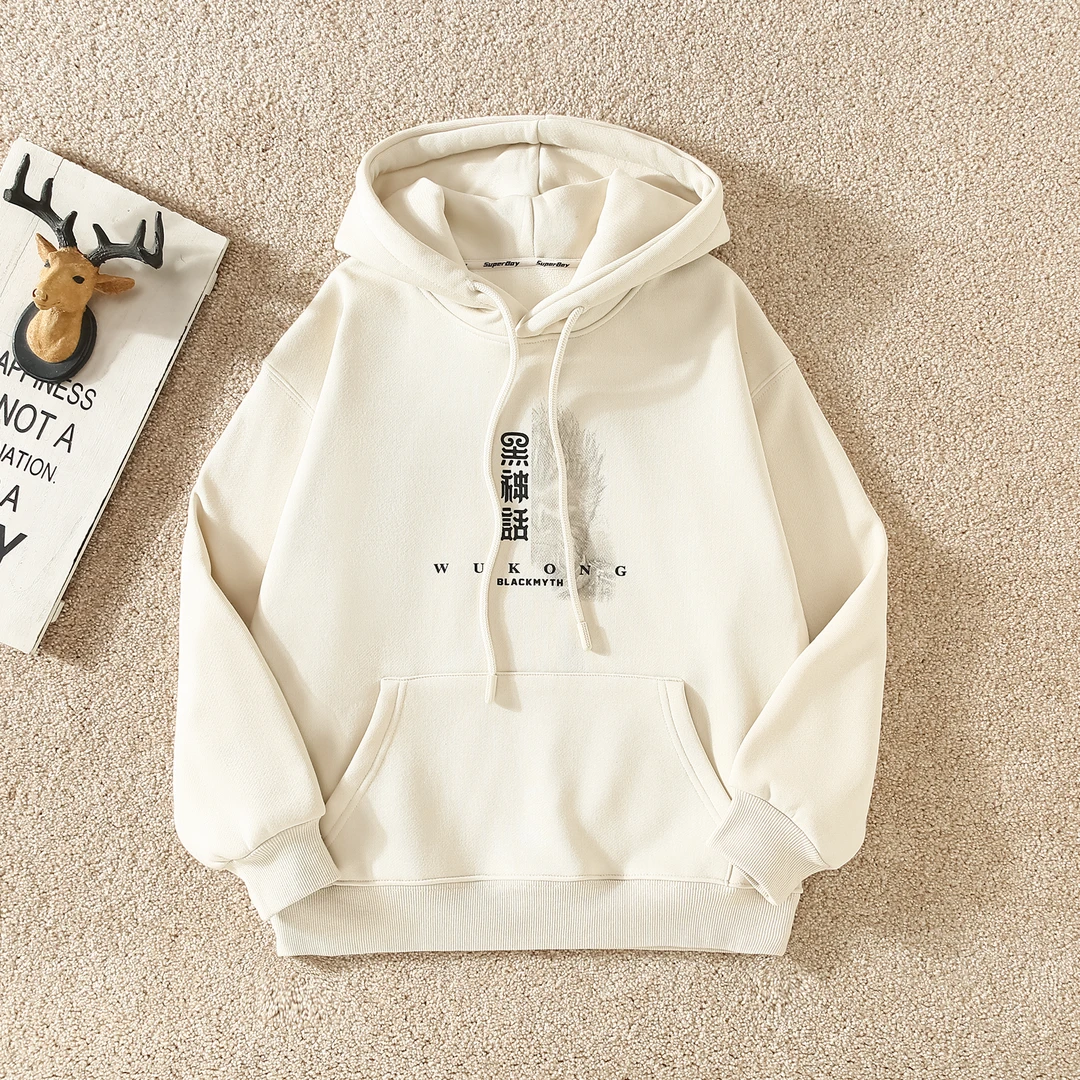 M500秋冬季青少年潮牌加绒加厚中大童卫衣卫裤