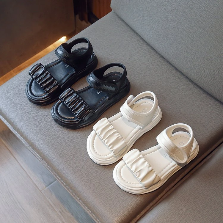 女童凉鞋2024新款儿童夏季时尚公主鞋中大童软底防滑沙滩鞋百搭