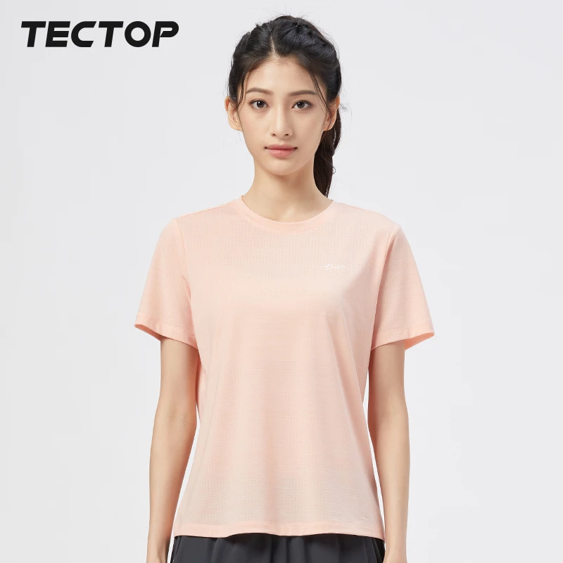 TECTOP/探拓女款夏季时尚透气百搭休闲户外运动短袖T恤1320256TX
