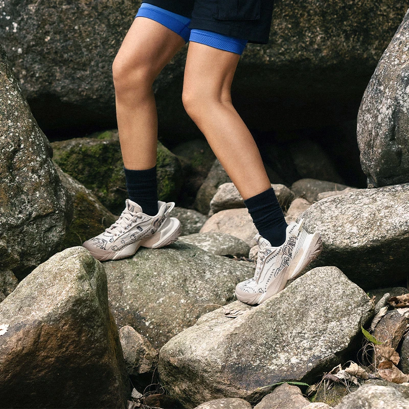 李宁户外系列行山3男女同款防滑耐磨缓震支撑运动鞋AGLU149-3-B品