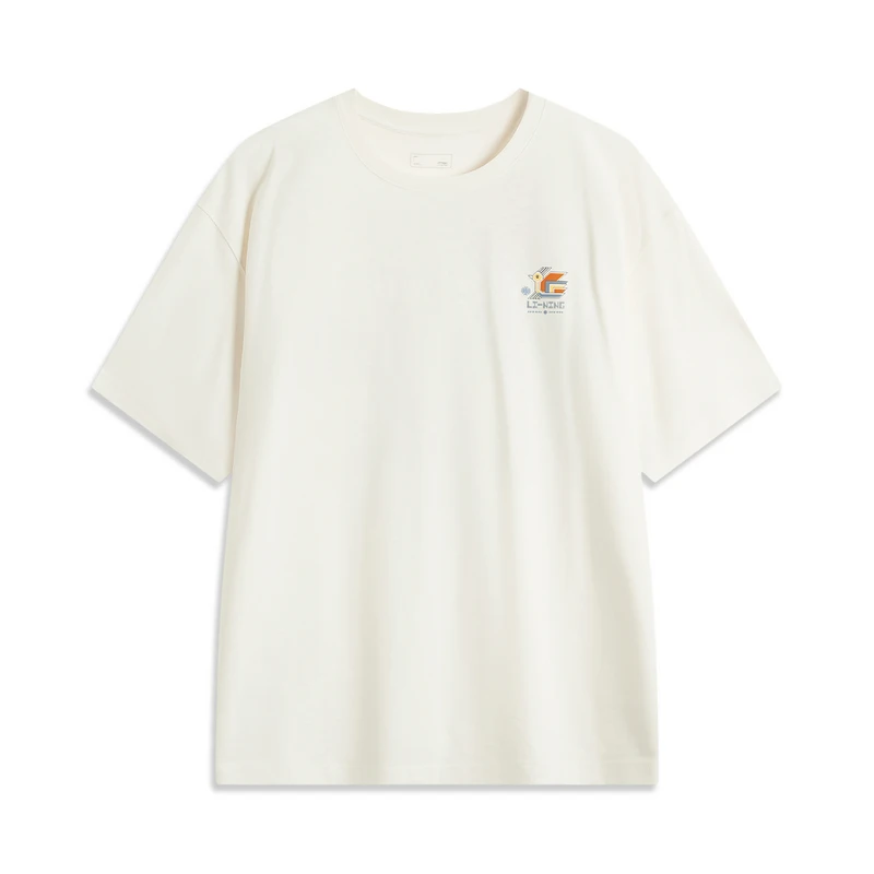 LI-NING/李宁夏季男款休闲圆领运动生活系列宽松T恤短袖AHSU877