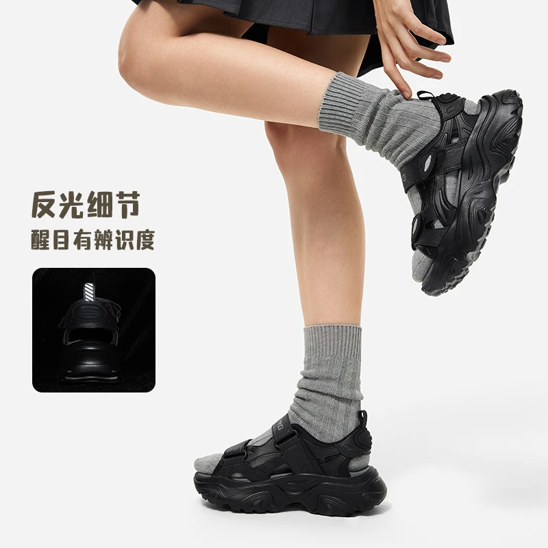 LI-NING/李宁2024运动生活系列时尚舒适女子潮流凉鞋AGUU002-B品