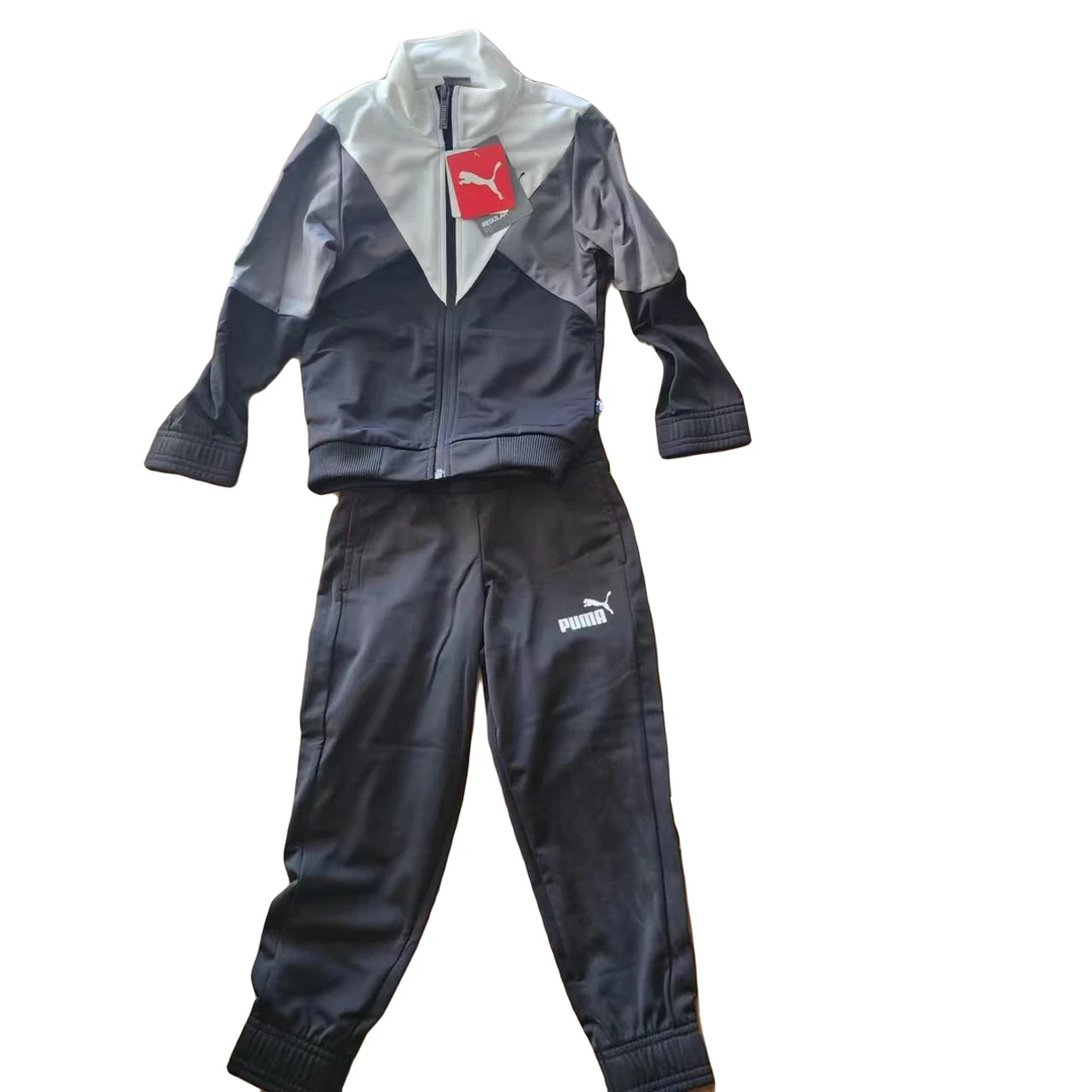 【星然】D160    583254-01 儿童春秋运动时尚休闲连帽拼色套装