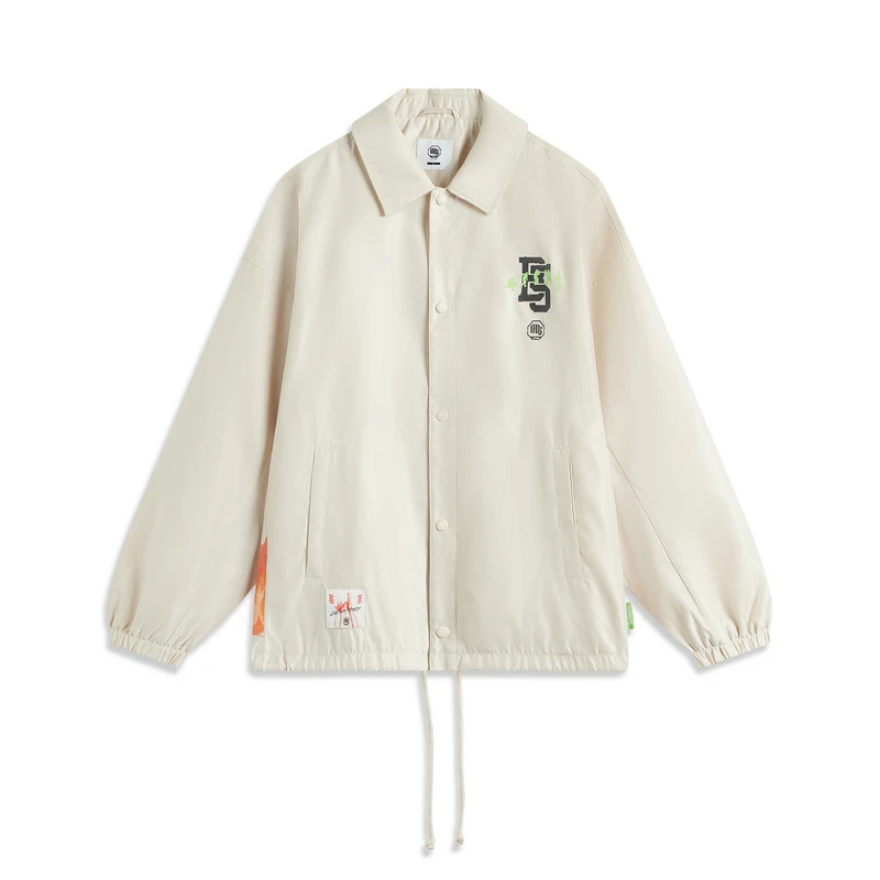 李宁风衣秋男款篮球系列舒适透气百搭宽松休闲外套AFDU967-1-B品