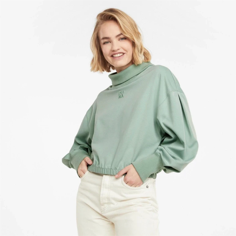 Puma/彪马 新款简约女子运动休闲时尚潮流高领卫衣 531926