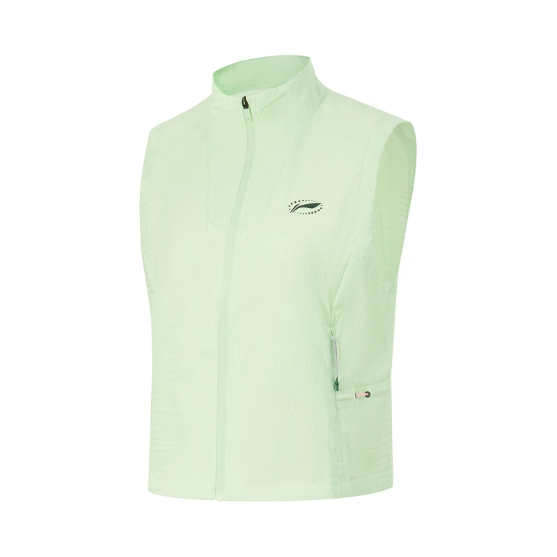 李宁马甲女夏季跑步系列时尚舒适简约速干运动休闲背心AMDU016B品