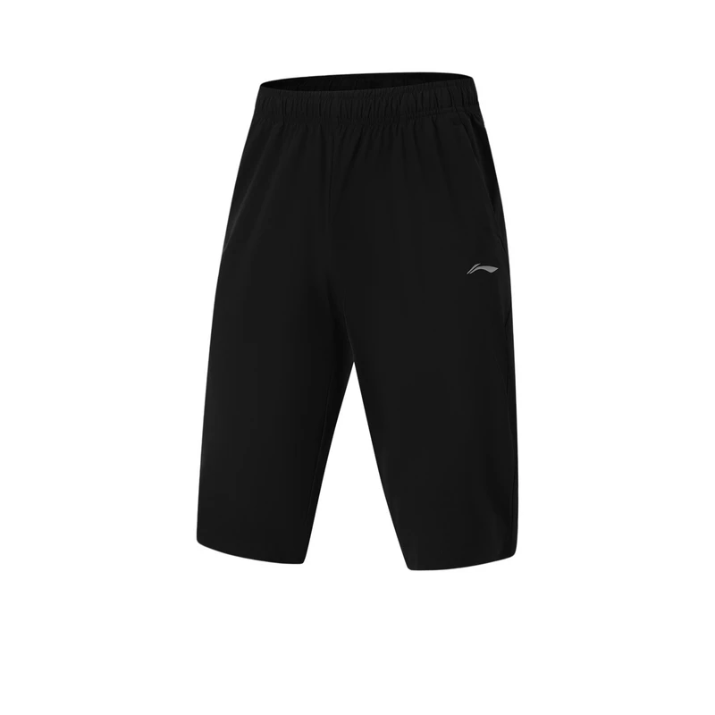 LI-NING/李宁男裤夏季款健身系列速干七分裤运动短裤AKYU423-B品