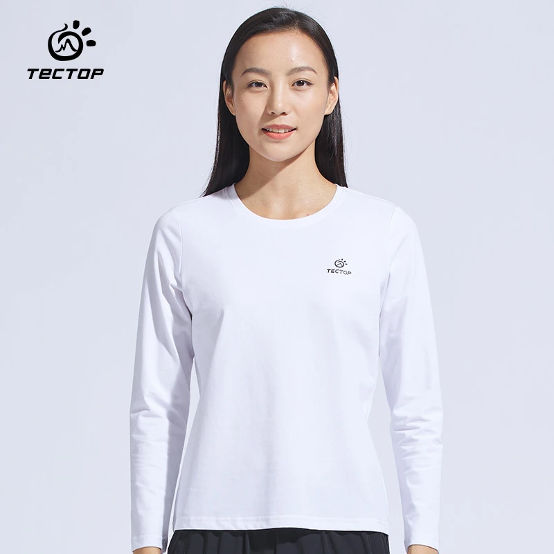 TECTOP/探拓女款春季户外时尚透气简约休闲长袖T恤AJB620028