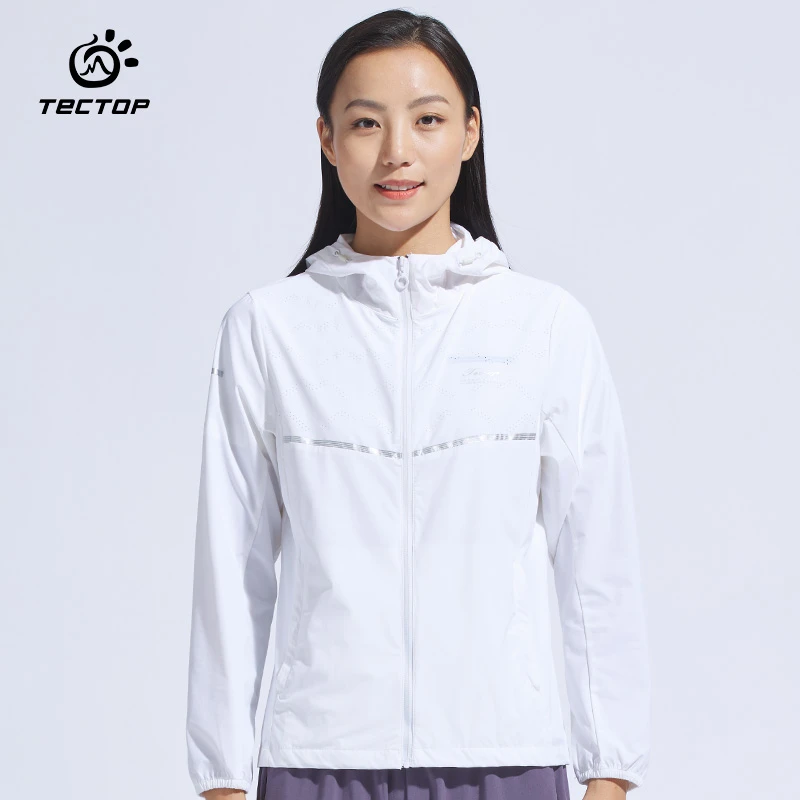 TECTOP/探拓户外女款春夏时尚舒适连帽休闲弹力皮肤衣APB620016