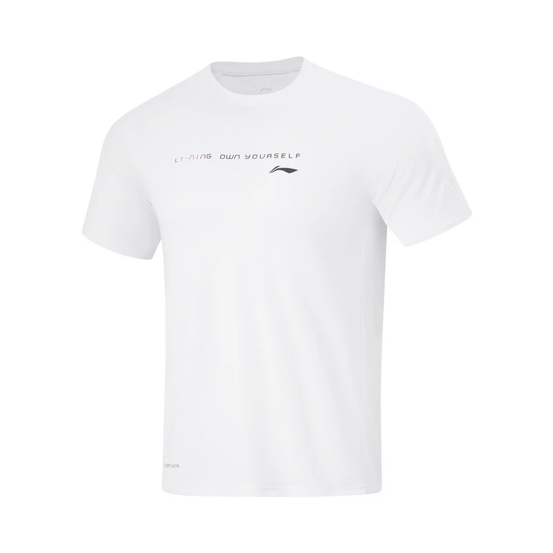 李宁短袖T恤男夏季健身系列透气简约贴身型圆领短袖ATSU497-1-B品