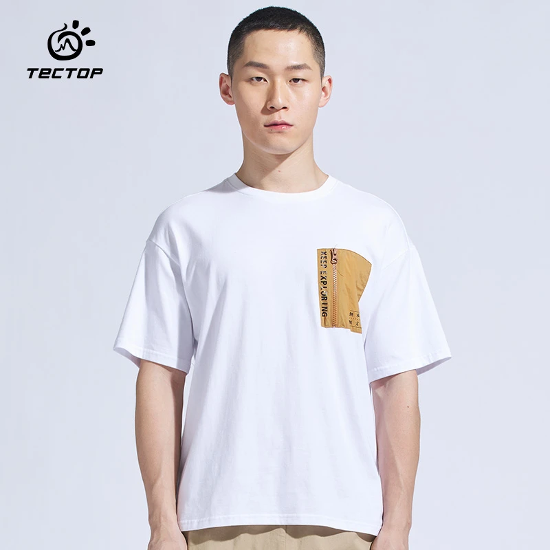 TECTOP/探拓男子春夏户外时尚透气百搭休闲短袖T恤AJB612439