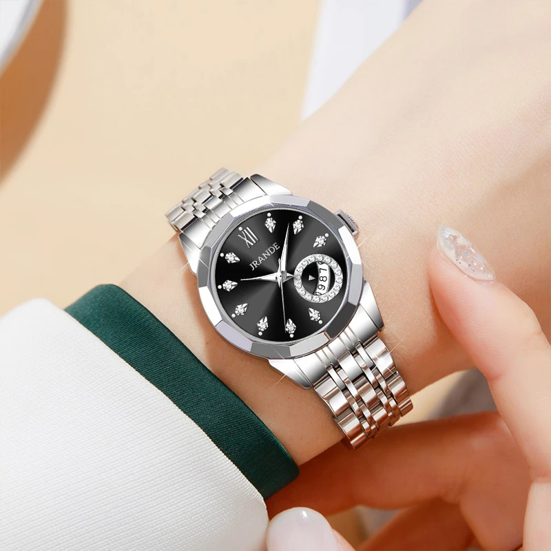 歌浪迪/JRANDE防水简约气质高档潮流女款石英腕表H9607L-G HP3