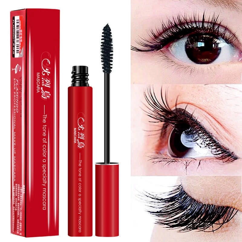 正品火烈鸟睫毛膏防水防汗拉长不晕染不脱妆浓密纤长加长加密持久