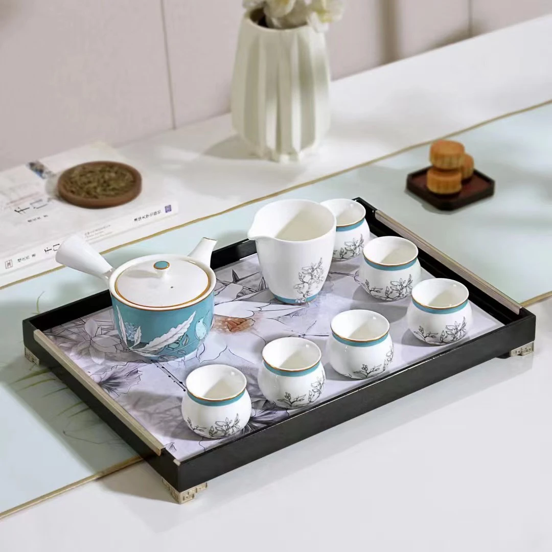 唐山骨瓷下午茶咖具套装轻奢家用创意陶瓷