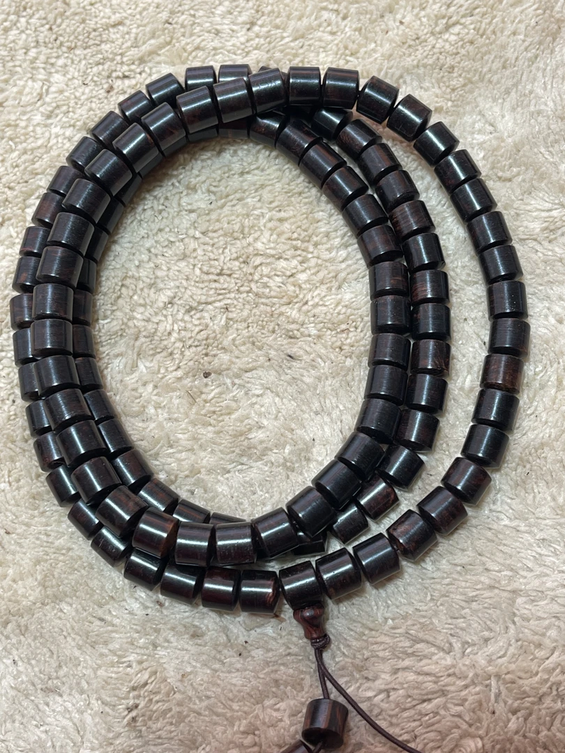 海南黄花梨紫油梨桶珠8/8/108颗油梨老料