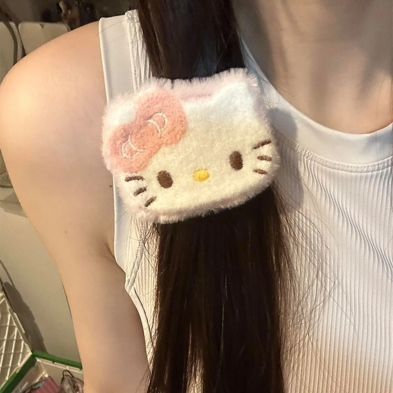 软乎乎BB夹~蝴蝶结Kitty猫咪发夹女侧边刘海夹碎发可爱发卡头饰in