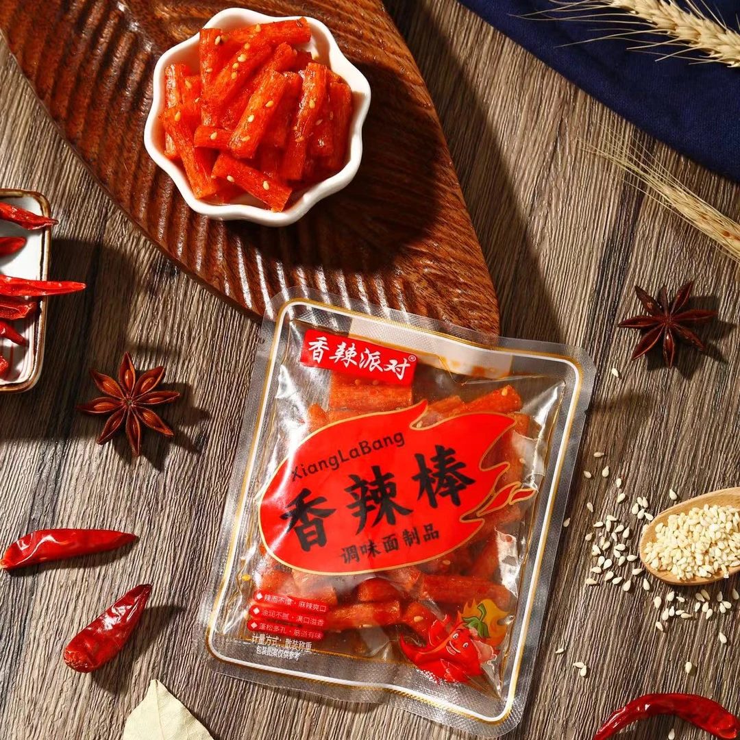 香辣派对网红辣条批发零食大礼包小包装麻辣食品香辣牛筋湖南特产