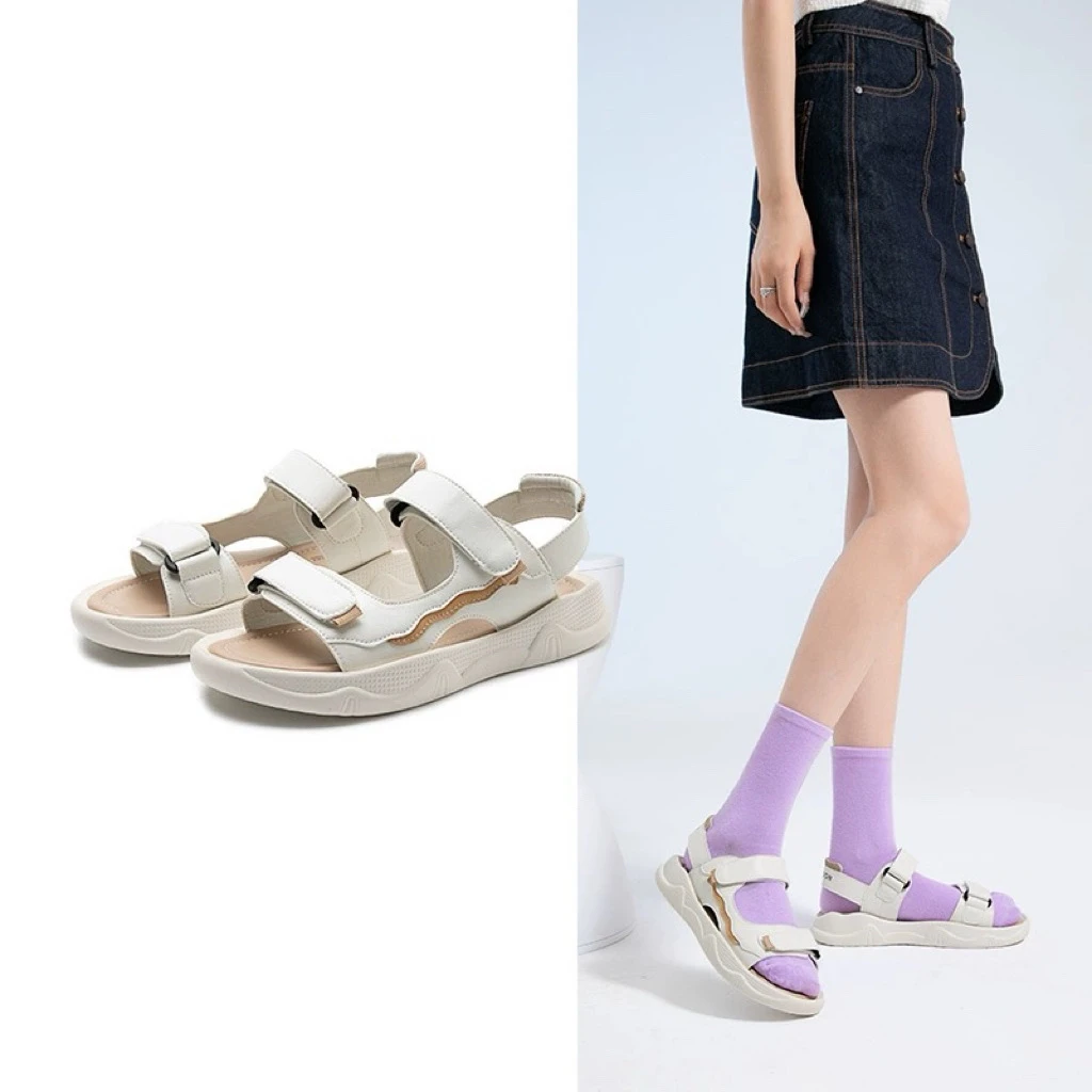 夏季3697魔术贴平底凉鞋【偶有瑕疵】