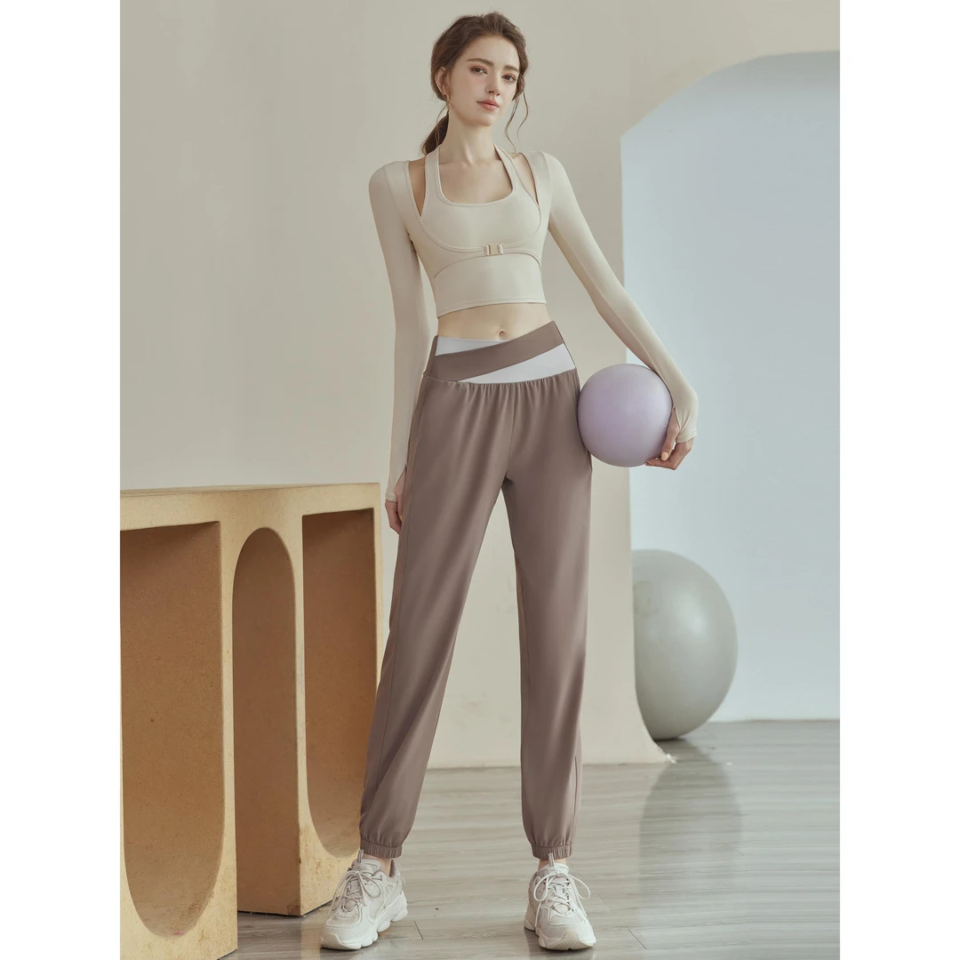 瑜伽服女套装2024新款秋冬高级感长袖健身专业跑步上衣运动普拉提
