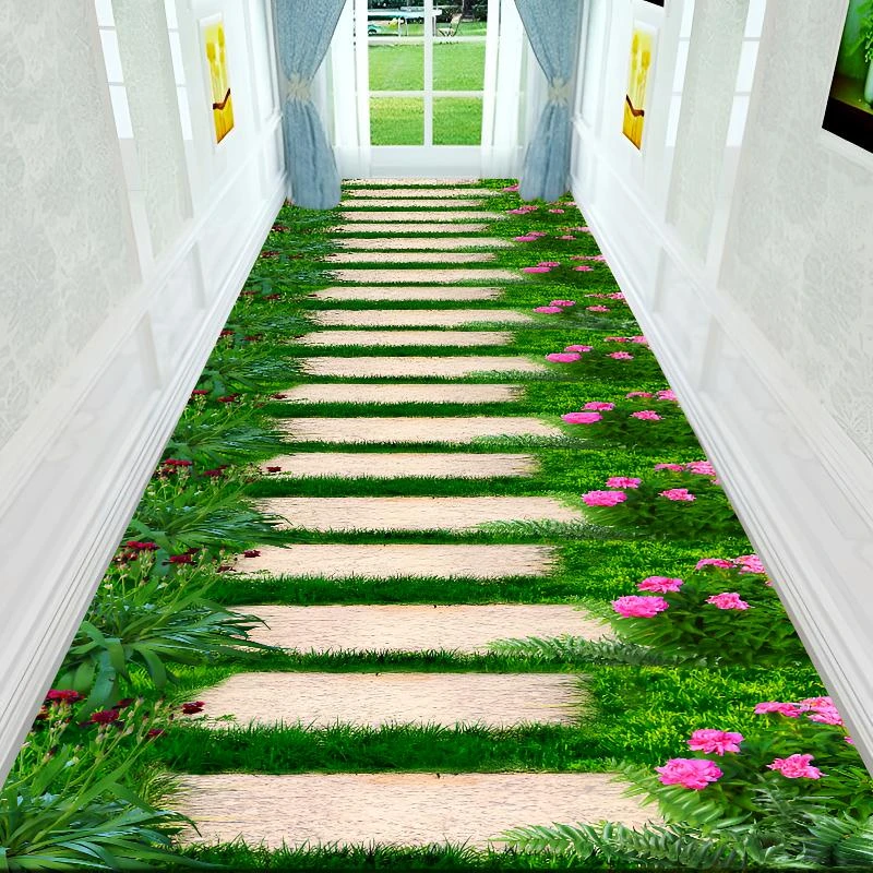 家用楼梯踏步垫防滑垫走廊过道地垫地毯可裁剪卧室床边大面积满铺