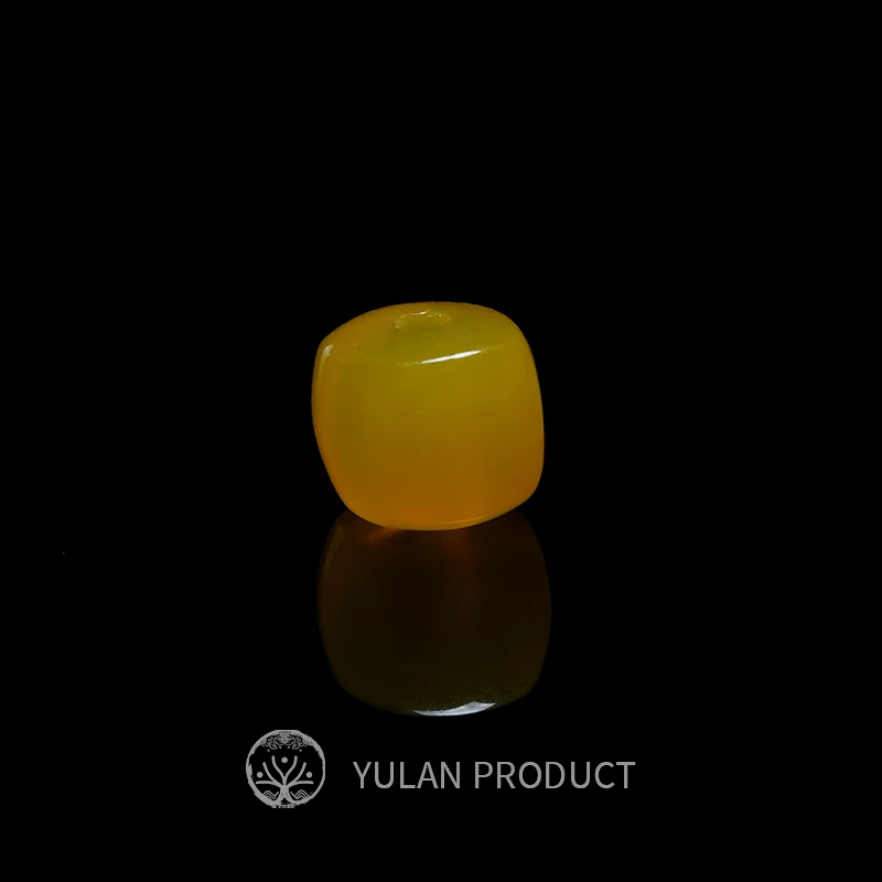钰澜文玩吉祥天姆黄6mm-隔珠顶珠腰珠精工高档挂件个性创意一个