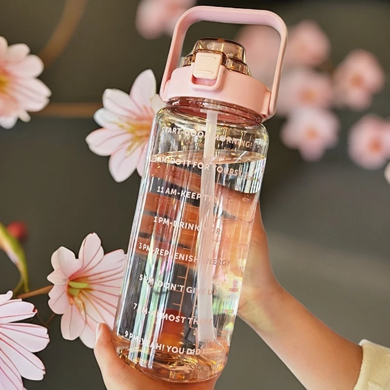 新款超大容量学生水杯吨吨桶吨吨杯炮弹杯桶手提便携夏日旅行